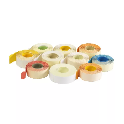 Árazószalag 32x19mm, stancolt 10 tekercs/csomag, Bluering®, fehér