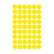 Etikett címke, jelölésre 12 mm, Avery sárga, 