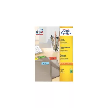 Etikett címke, univerzális 70 x37 mm, Avery zöld 