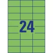 Etikett címke, univerzális 70 x37 mm, Avery zöld 