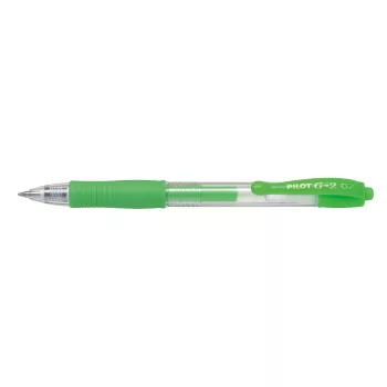 Zselés toll nyomógombos 0,7mm PILOT G-2 Neon zöld