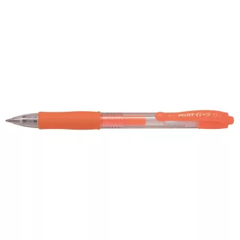 Zselés toll nyomógombos 0,7mm PILOT G-2 Neon narancs