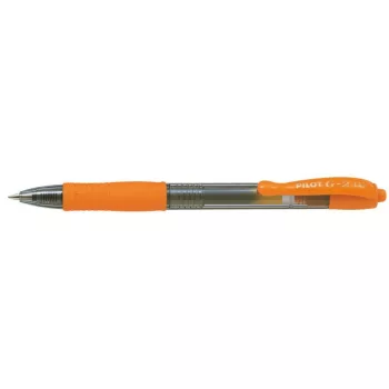 Zselés toll nyomógombos 0,7mm PILOT G-2 narancs