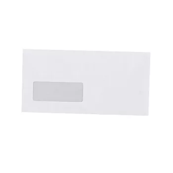   BORÍTÉK LC6/5 ENYVEZETT BÉLÉSNYOMOTT BAL ABLAKOS 35X90 GÉPI TÖLTÉSHEZ 1000DB 114x229 MM