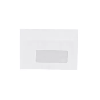   Boríték LC/6 öntapadó bélésnyomott jobb ablakos 35x90mm 114x162mm J28A20 Bluering® fehér