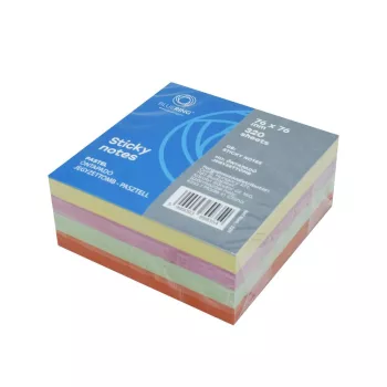 Jegyzettömb öntapadós 320 lap 76x76mm pasztell kocka