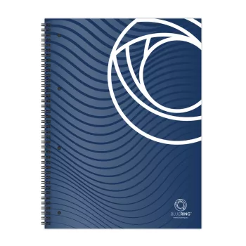   Spirálfüzet A4, 70lap, perforált lyukasztott Bluering® vonalas