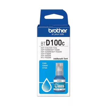   Brother BTD100C Tintatartály Cyan 48,8 ml 5.000 oldal kapacitás