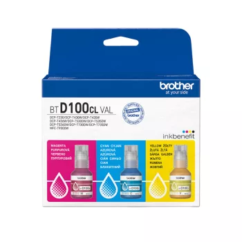 Brother BTD100CLVAL Tintatartály csomag CMY 3*48,8ml