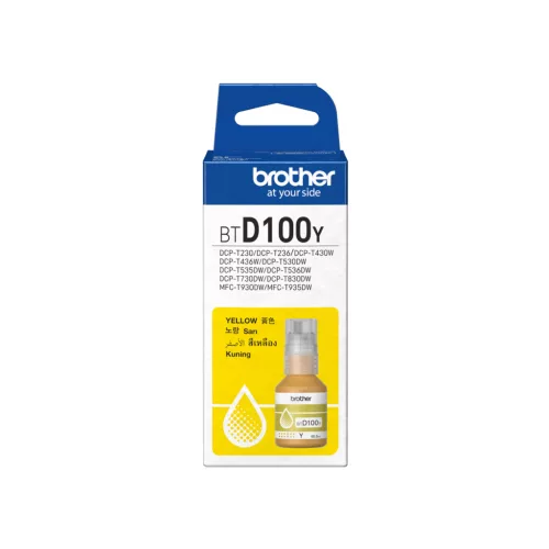 Brother BTD100Y Tintatartály Yellow 48,8 ml 5.000 oldal kapacitás