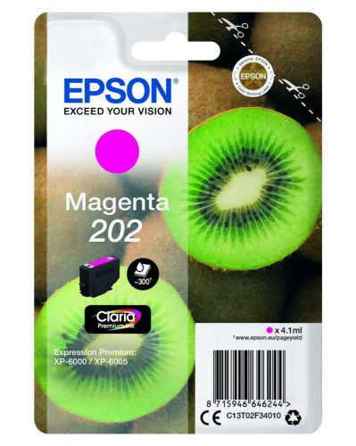 Epson T02F3 Tintapatron Magenta 4,1ml No.202