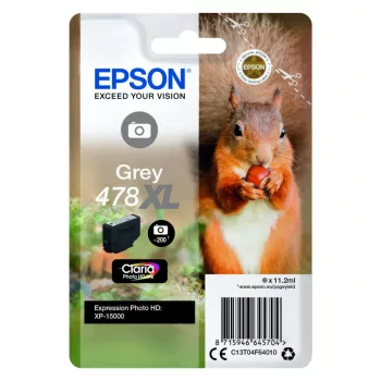 Epson T04F6 Tintapatron Grey 11,2ml No.478XL