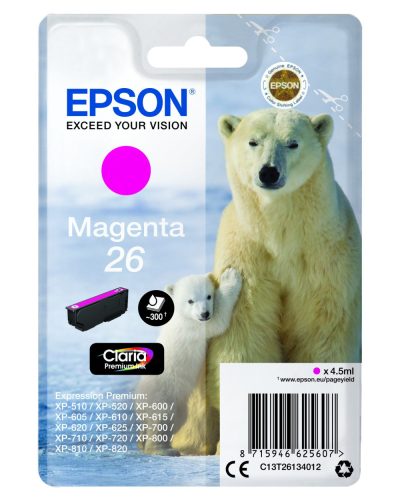 Epson T2613 Tintapatron Magenta 4,5ml No.26