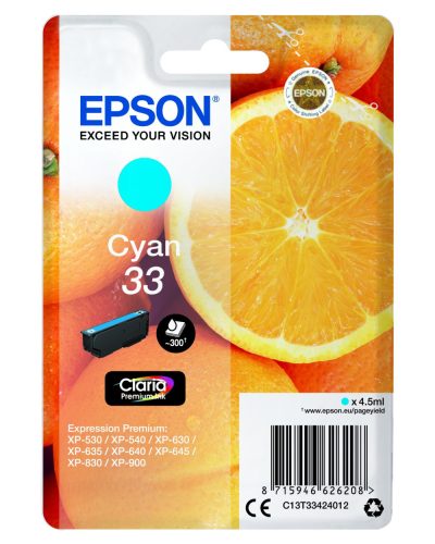 Epson T3342 Tintapatron Cyan 4,5ml No.33
