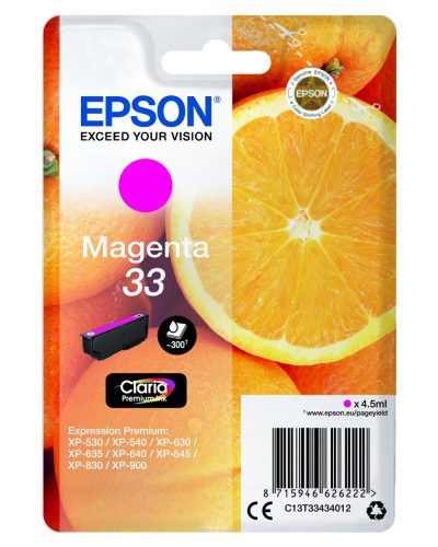 Epson T3343 Tintapatron Magenta 4,5ml No.33