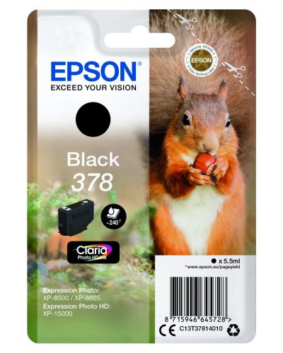 Epson T3781 Tintapatron Black 5,5ml No.378