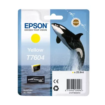 Epson T7604 Tintapatron Yellow 25,9ml