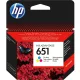 HP C2P11AE Tintapatron Color 300 oldal kapacitás No.651