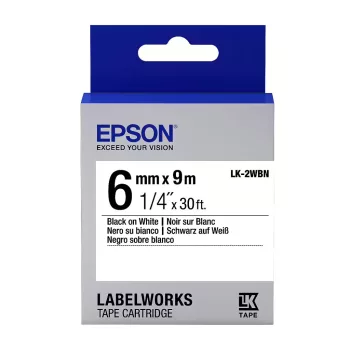 Epson LK-2WBN címkeszalag Black/White 6mm (9m)