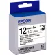 Epson LK-4WBQ címkeszalag Black/White 12mm (5m)