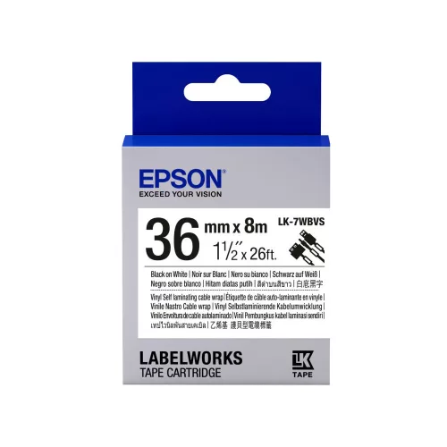 Epson LK-7WBVS címkeszalag Black/White 36mm (8m)