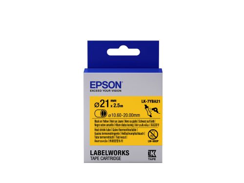 Epson LK-7YBA21 Black/Yellow D21mm szalag (2.5m)