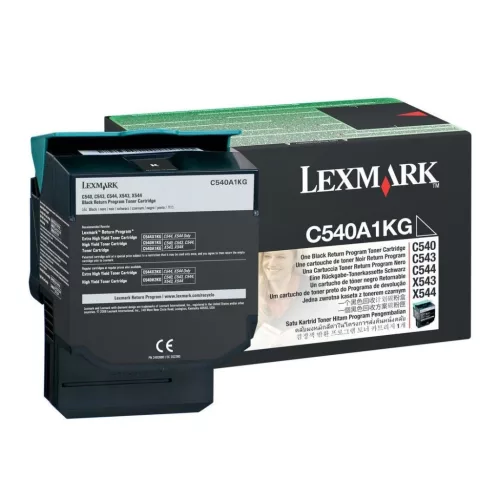 Lexmark C54x/X54x Return Toner Black 1K (Eredeti) C540A1KG