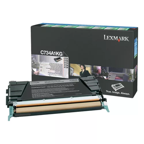 Lexmark C734/X734 Return Toner Black 8K (Eredeti) C734A1KG