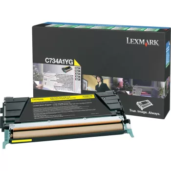 Lexmark C734/X734 Return Toner Yellow 6K (Eredeti) C734A1YG