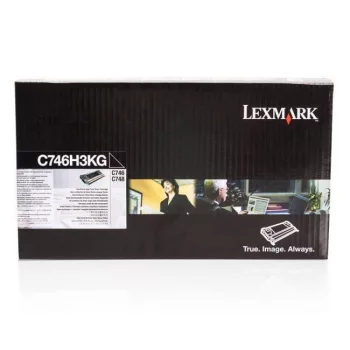   Lexmark C746/C748 High Corporate Toner Black 12K (Eredeti) C746H3KG