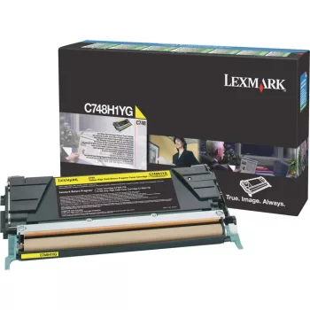 Lexmark C748 High Return Toner Yellow 10K (Eredeti) C748H1YG