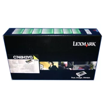   Lexmark C748 High Corporate Toner Yellow 10K (Eredeti) C748H3YG