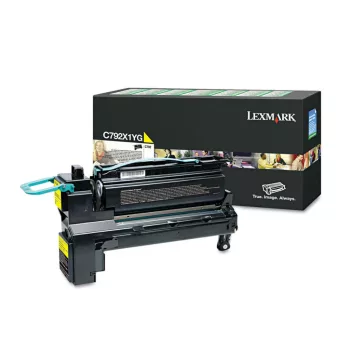   Lexmark C792 Extra High Return Toner Yellow 20K (Eredeti) C792X1YG