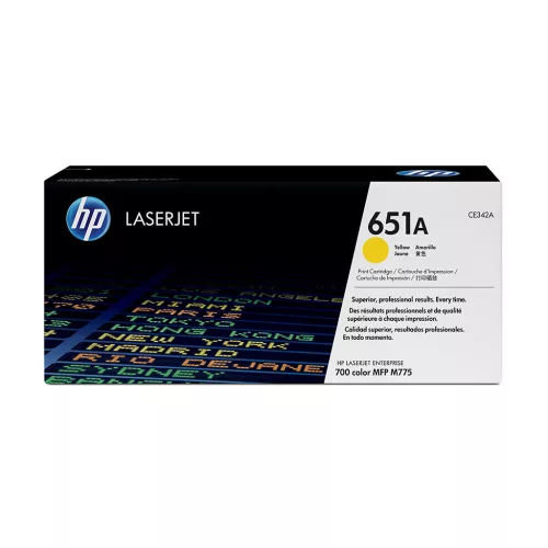 HP CE342A Toner Yellow 16.000 oldal kapacitás No.651A