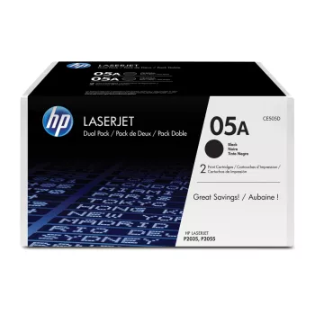 HP CE505D Toner Black 2*2.300 oldal kapacitás No.05A