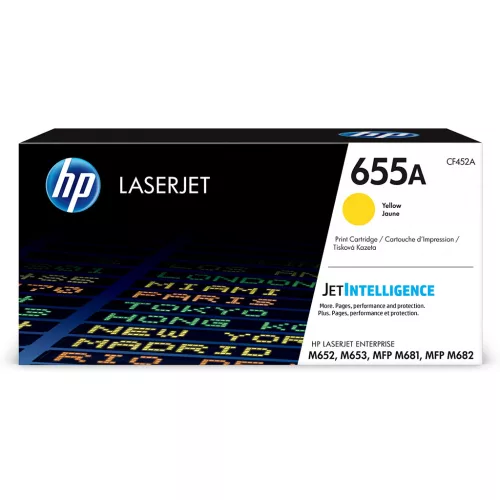 HP CF452A Toner Yellow 10.500 oldal kapacitás No.655A