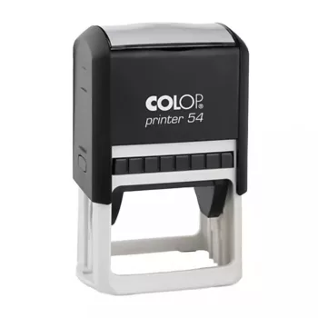   Bélyegző PRINTER 54 COLOP dátum 40x50mm fekete ház kék cserepárna