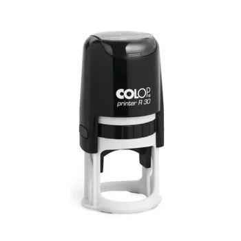   Bélyegző, kör, COLOP " Printer R 30", lila cserepárnával