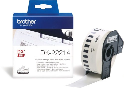Brother DK-22214 12 mm x 30,48 m öntapadós papírszalag tekercsben