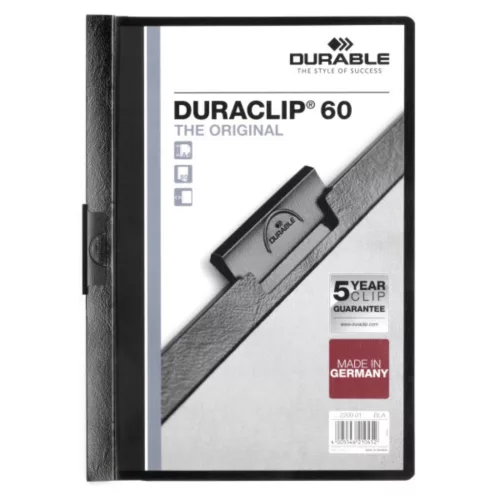 Klip mappa DURABLE DURACLIP® 60, fekete