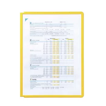 Bemutató tábla panel SHERPA, A4 sárga 5db/csomag