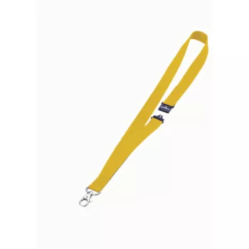 Textil szalag DURABLE karabinerrel, 10db/csomag, sárga