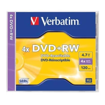 DVD-RW 4,7Gb. 4x normál tok Verbatim