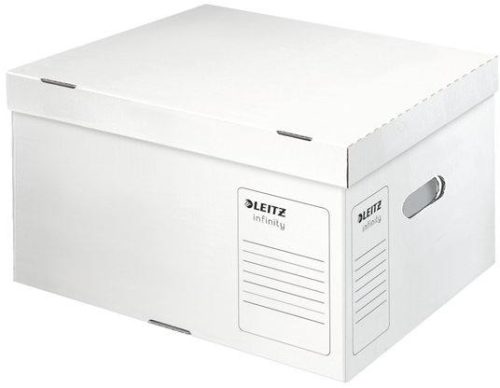 Archiváló konténer, L méret, LEITZ "Infinity", fehér