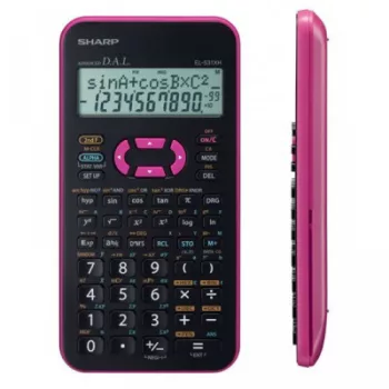   SZÁMOLÓGÉP TUDOMÁNYOS 272 FUNKCIÓS 2 SOROS SHARP EL-531XB-PK RÓZSASZÍN PINK
