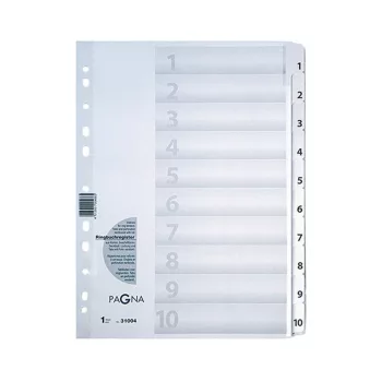 ELVÁLASZTÓLAP A/4 KARTON FEHÉR 100L 10 RÉSZES