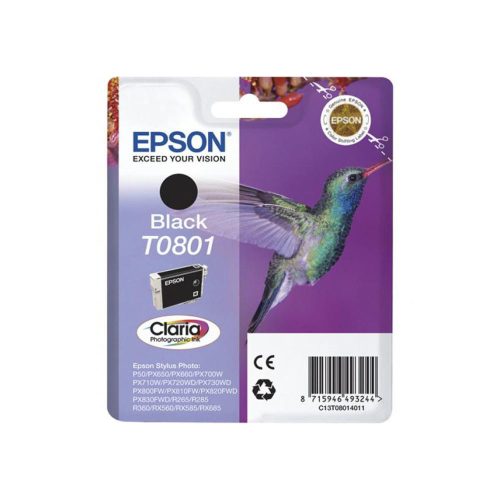 EPSON T0801 TINTAPATRON BLACK EREDETI