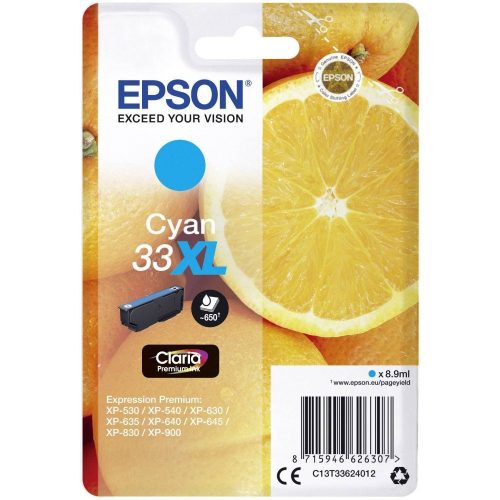 EPSON T3362 TINTAPATRON CYAN EREDETI (33XL)