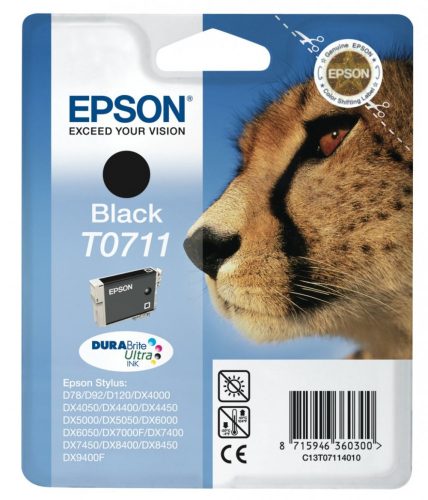 EPSON T0711 TINTAPATRON BLACK EREDETI