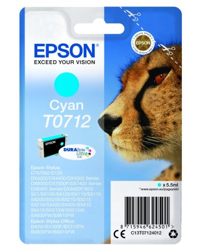 EPSON T0712 TINTAPATRON CYAN EREDETI